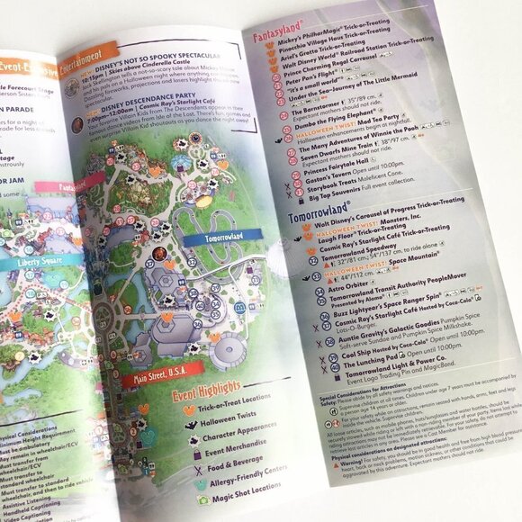2019 Mickey's Not So Scary Halloween Party Park Map - Picture 7 of 7